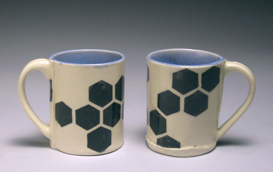 hexagon mugs
