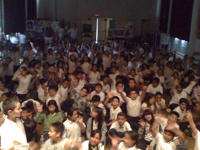School assembly in Hollywood, CA