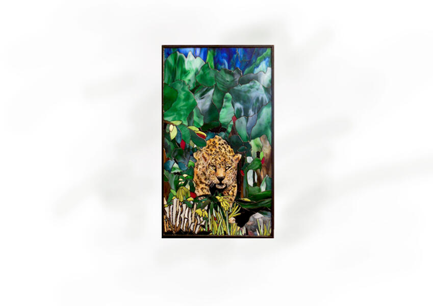 jaguar in an etherial rain forest