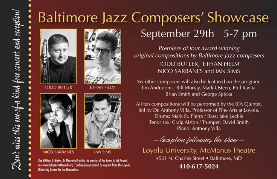 BJA Jazz Composers’ Showcase