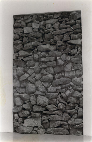 Jannis Kounellis stone wall 2002