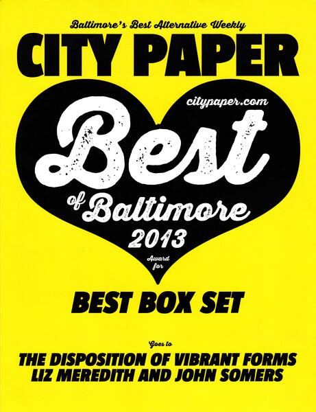 City Paper - 2013 Best Of Baltimore Award