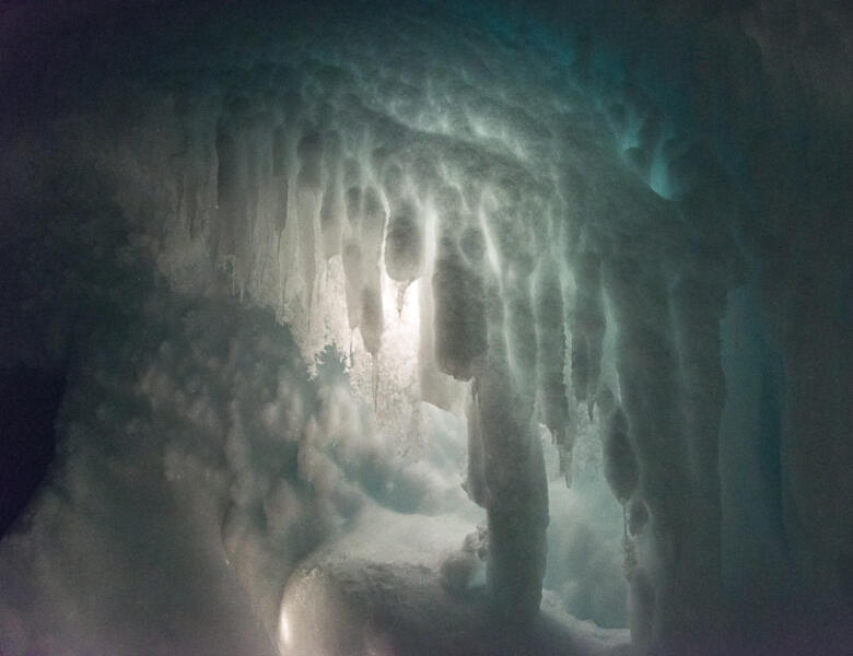 &amp;quot;Stalactites,&amp;quot; Erebus Glacier Ice Tongue Cave