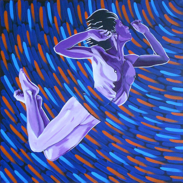 Nude 10, 36" x 36" Acrylic on stretched canvas