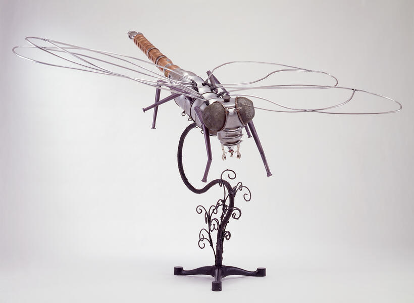 repurposed, kitchen utensils, found objects, metal, weld, mixed media