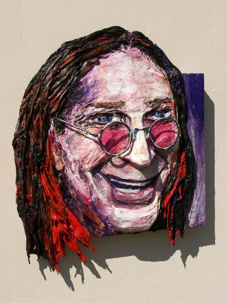 Built-Out Portrait of Ozzy Osborne by Artist Brett Stuart Wilson