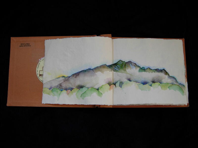 Sandia Mountain, sketch, 2005