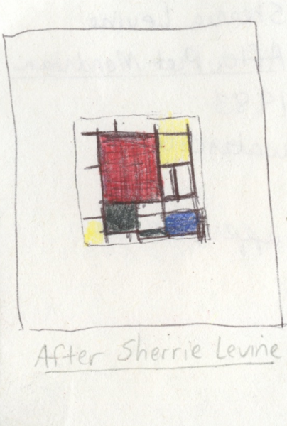 Sherrie Levine After Piet Mondrian