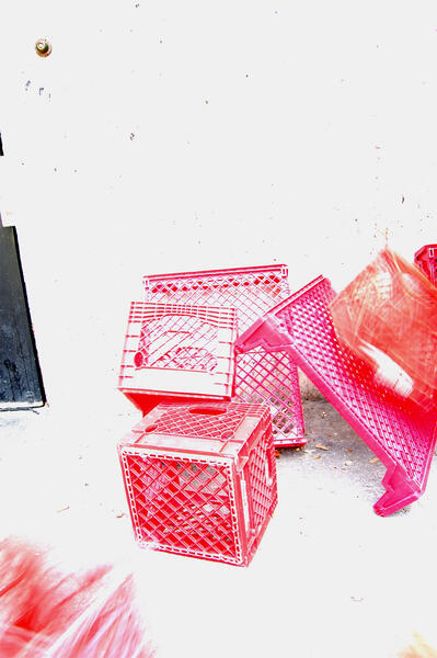Tumbling Red Crates 1