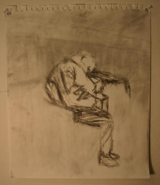 Study for a Huddled Figure, NYC
