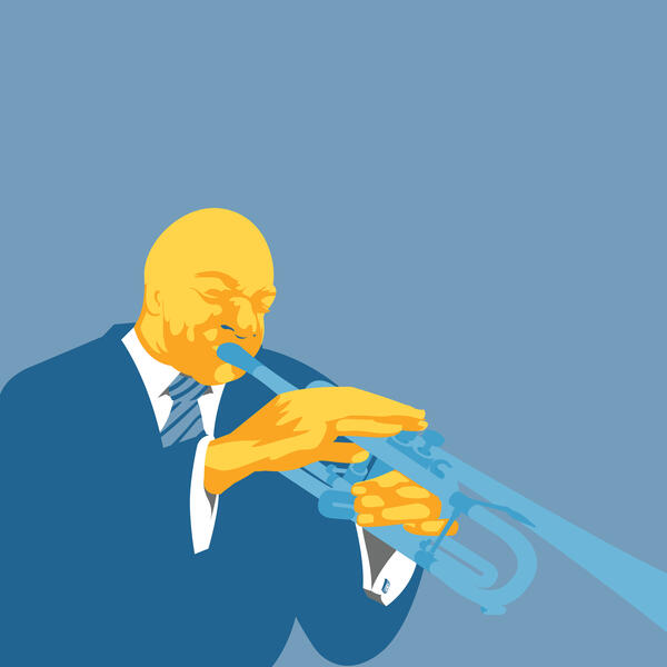 Trumpeter Plays the Blues