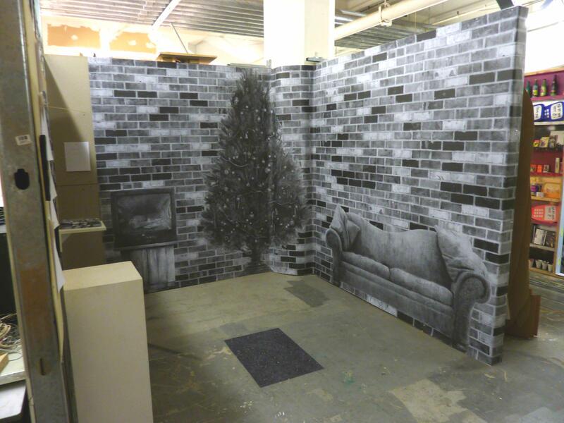 Wallpaper Panels Installed in Showroom