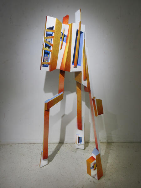 sculpture, mixed media, acrylic