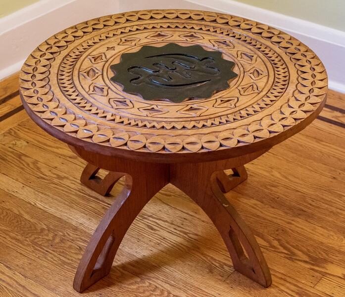 AFranszoon 20 inch round adinkra table.jpg