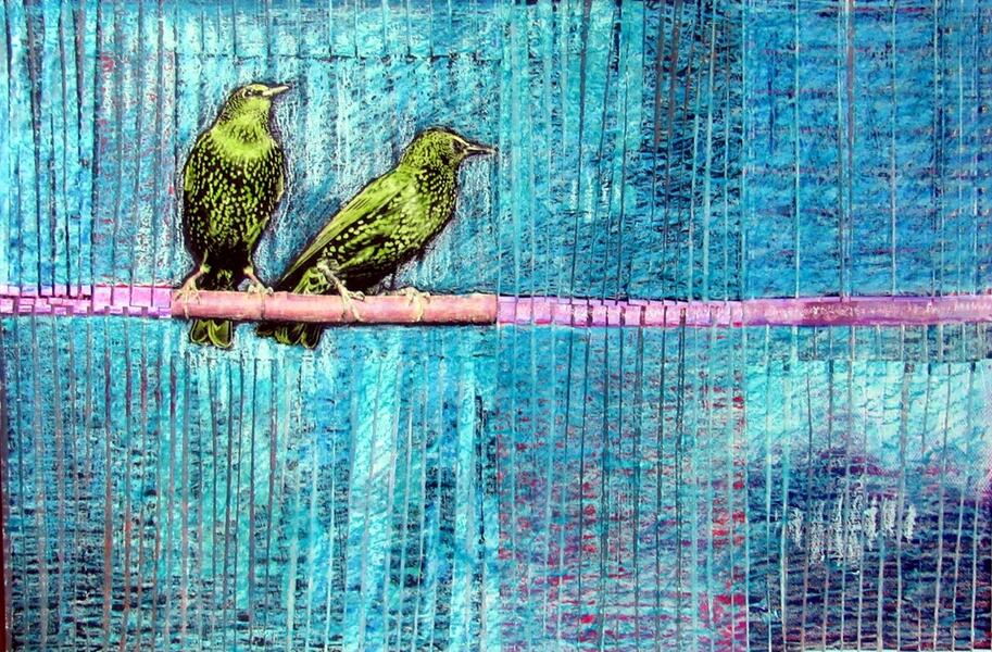 collage, starlings, baltimore