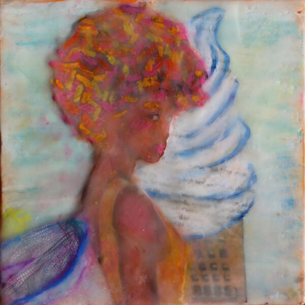 softserve,icecream,sideeye,sprinkles,bighair,summer,bromoseltzer,baltimore,encaustic