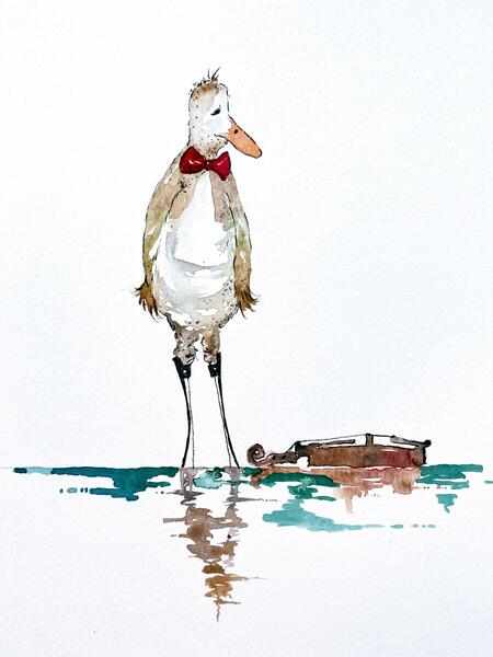 Bow-Tie Gull and the Violin Episode