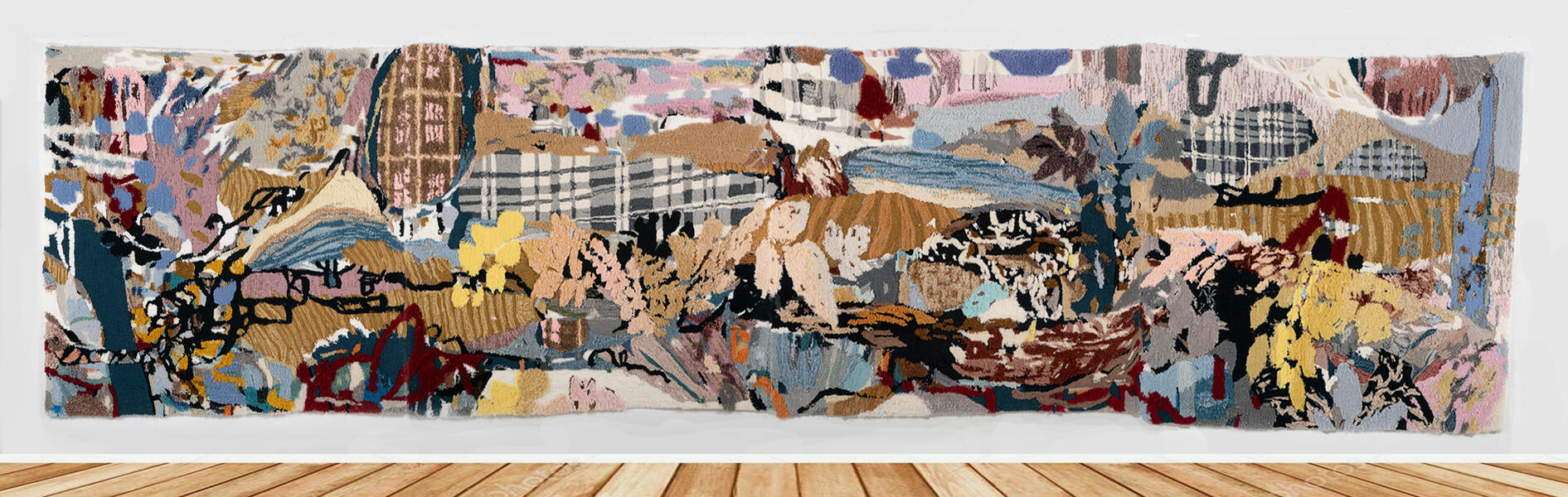 Textile art, rug, painting