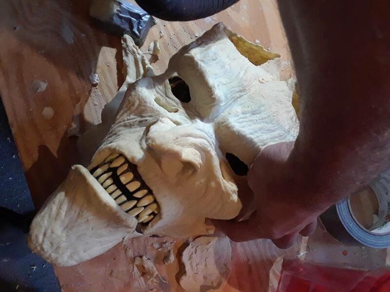 Mask fresh out of the mold