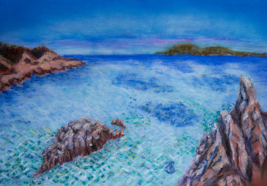 Emerald Bay — 16½ x 20½ inches, framed