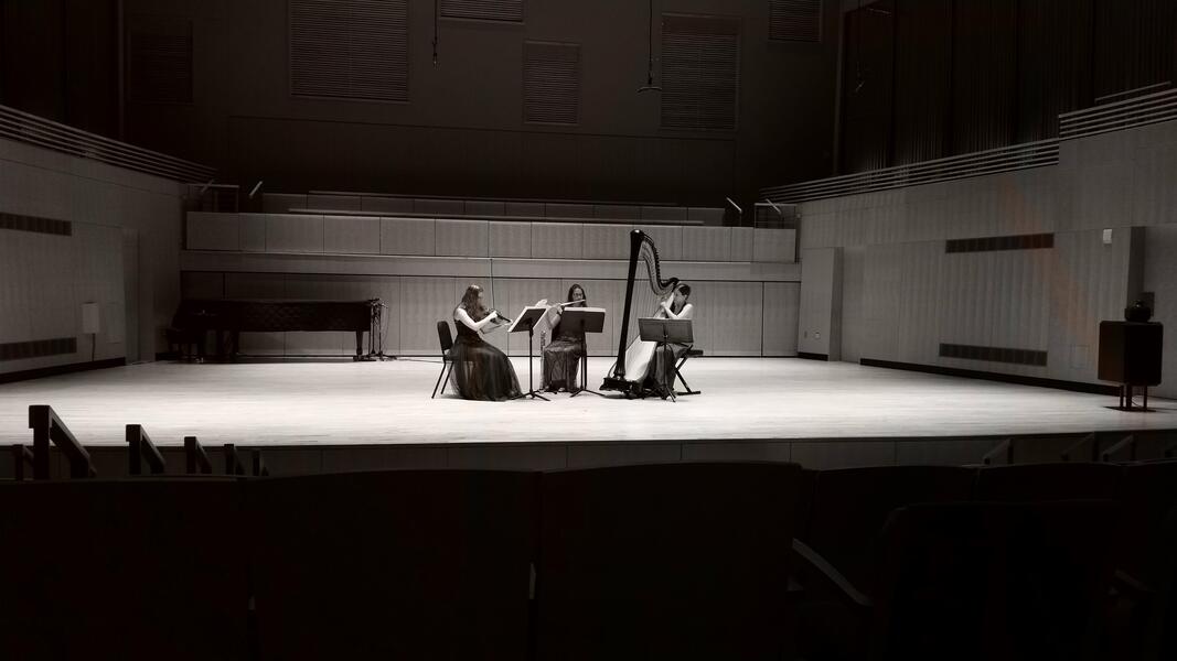 Trio Sirènes performance at UMBC