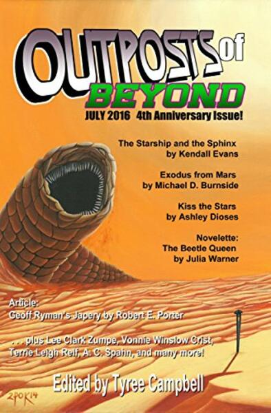 "Outposts of Beyond" July 2016 contains Vonnie's story, "Bloodguiltless."