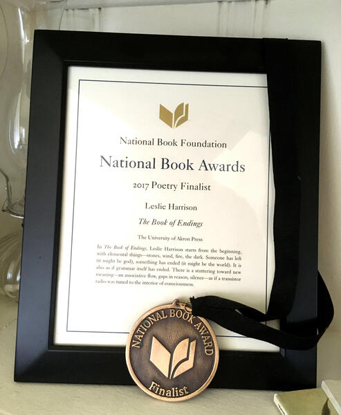 Judges' Citation and medal from the National Book Awards