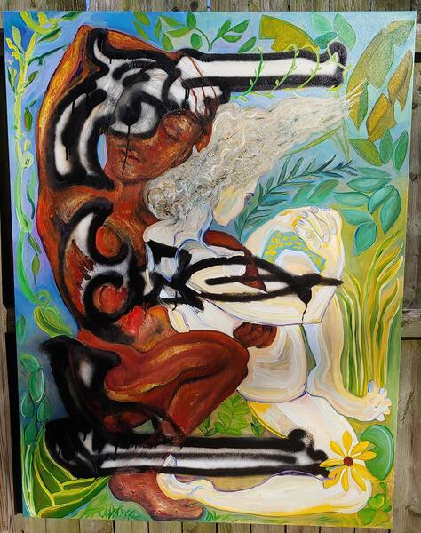 painting, contemporary, oils, artist, female,