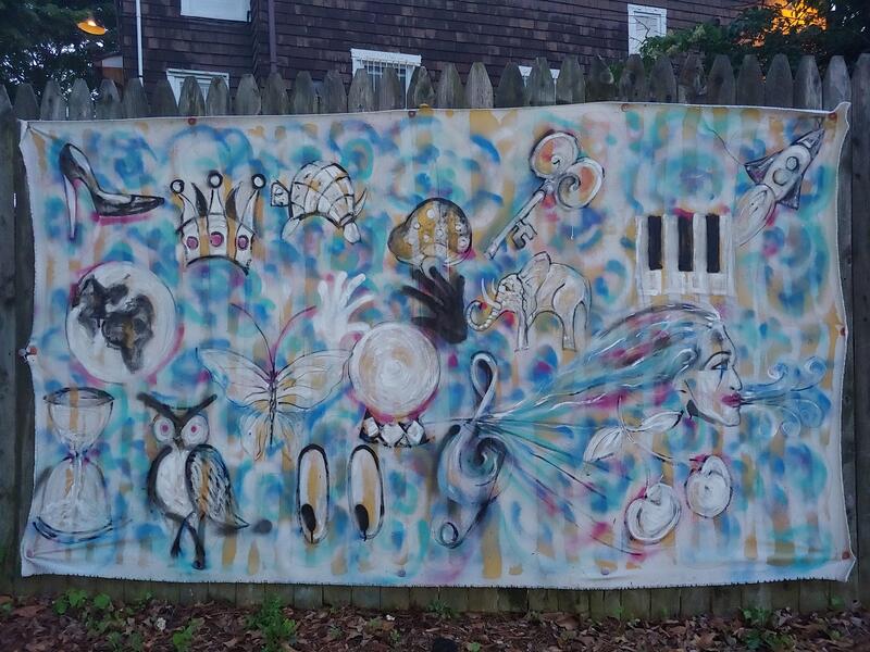 painting, contemporary, spray paint, graffiti, artist, female, street art