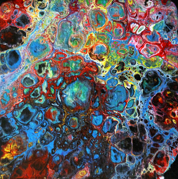 Radical Chaos Fluid Painting