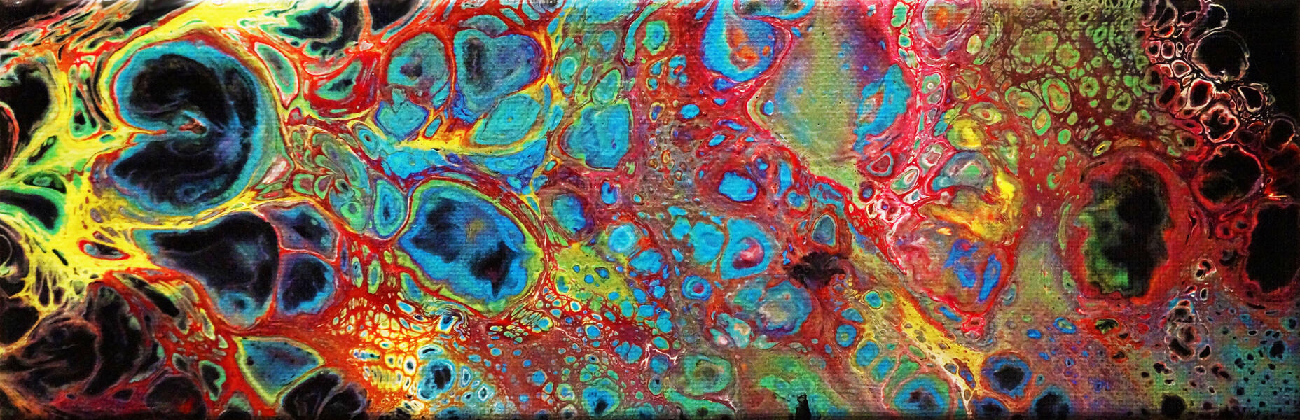 Rainbow Fluid Painting