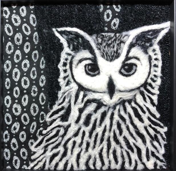 Owl in Black and White