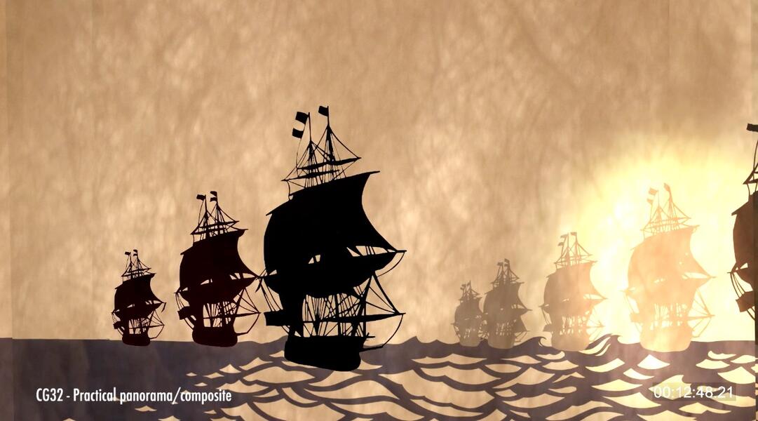 Sea battle at Yorktown