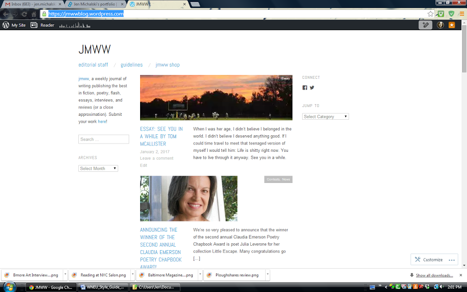 Homepage for jmww