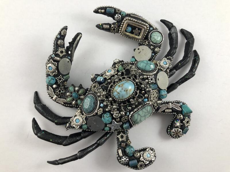 Just For You Embellished Mosaic Crab