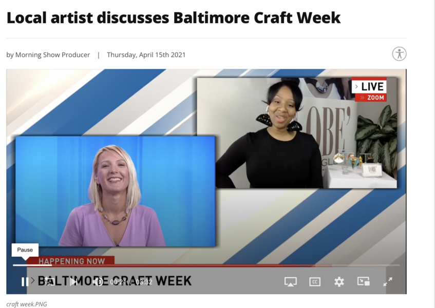 Qwishuna artist discusses Baltimore Craft Week on Fox45 News