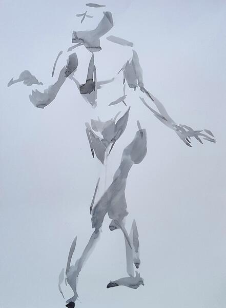 Gestural figure study: Dancer (I)