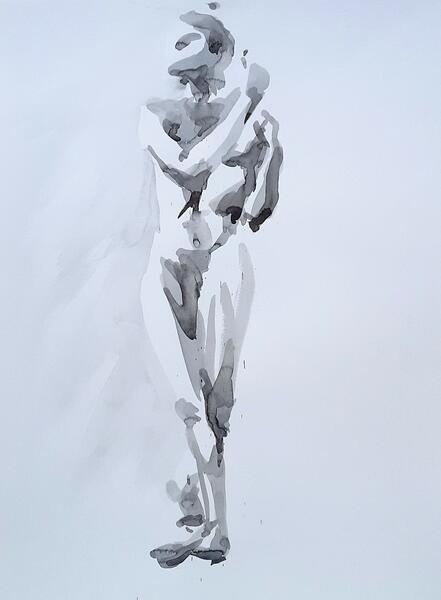 Gestural figure study: Statuesque