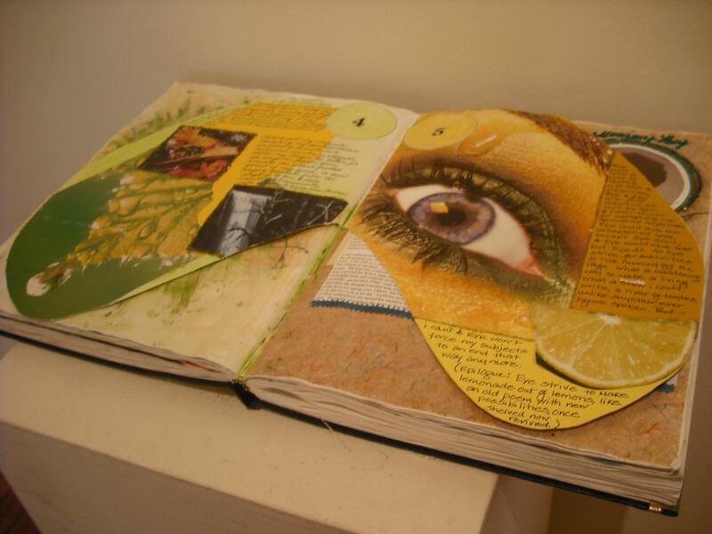 Partlow art, Partlow-Myrick, artbook, journal, collage