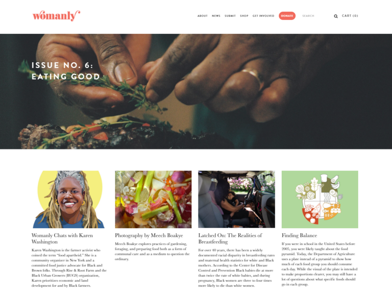 Digital Issue No. 7: Eatin' Good on womanlymag.com