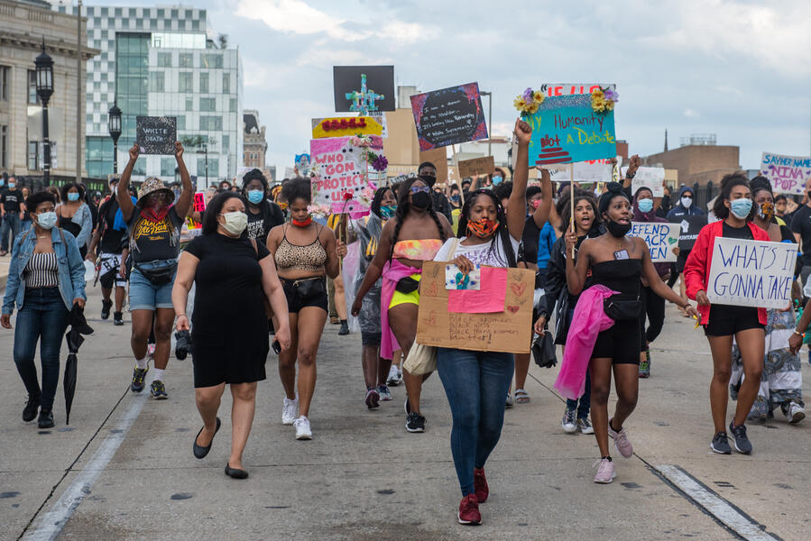 March for Black womyn and femme survivors