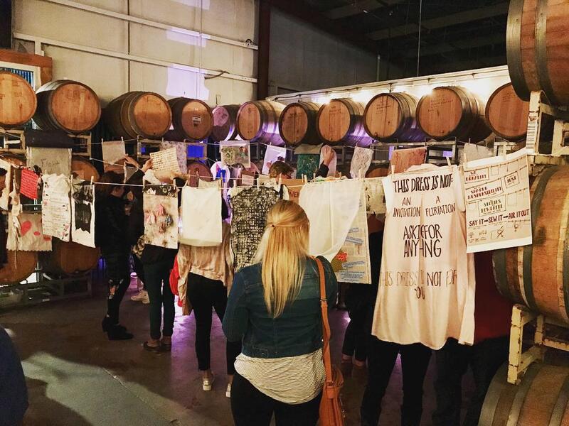 Pop Up Installation at Resident Culture Brewing Co. for International Women's Day Event