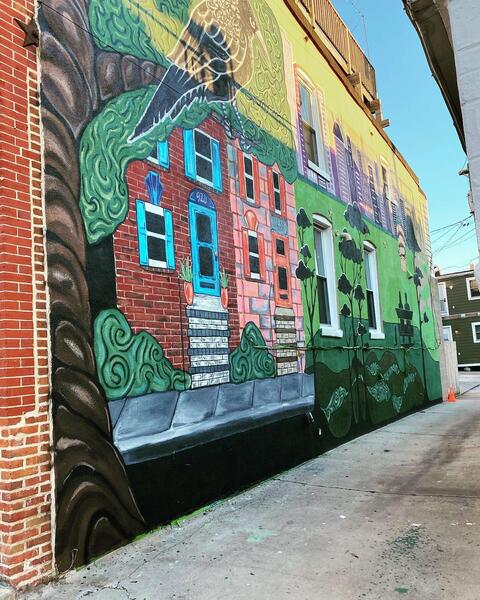 Collaborative Mural with Artist Saz Ross in Canton MD