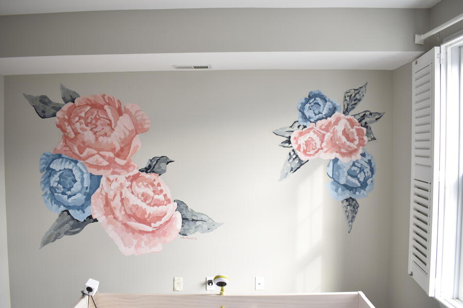 Peonies Wall Mural Canton MD by Collin Cessna