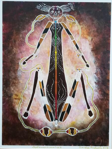 Lightning Dreaming Man