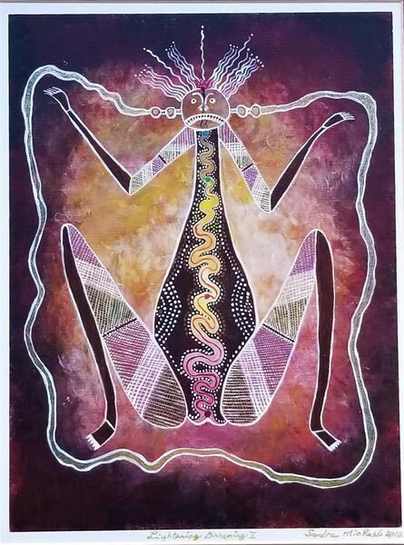 Lightning Dreaming Woman