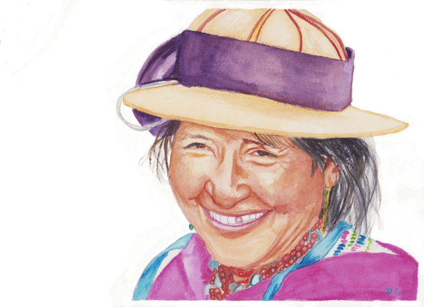 Indigenous Woman of Pulucate Ecuador, by Daniela Godoy