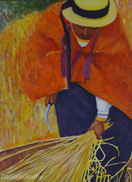  Cortando Cebada/ Cutting Barley, by Daniela Godoy