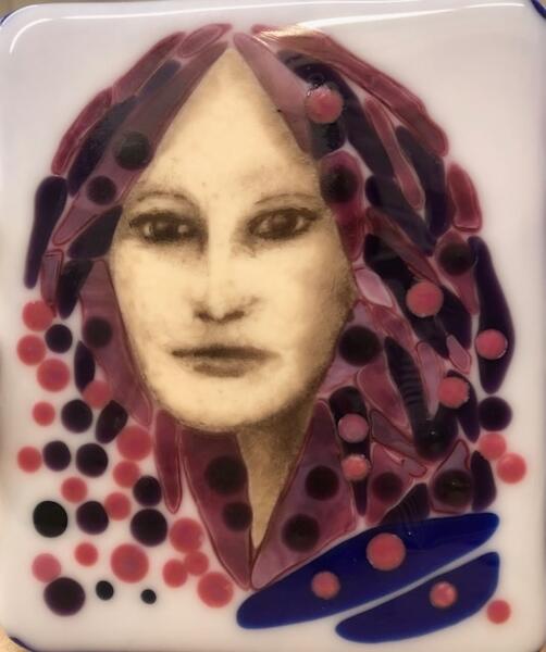 Fused Glass Face