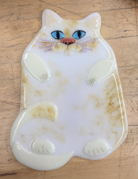 Fused Glass Cat